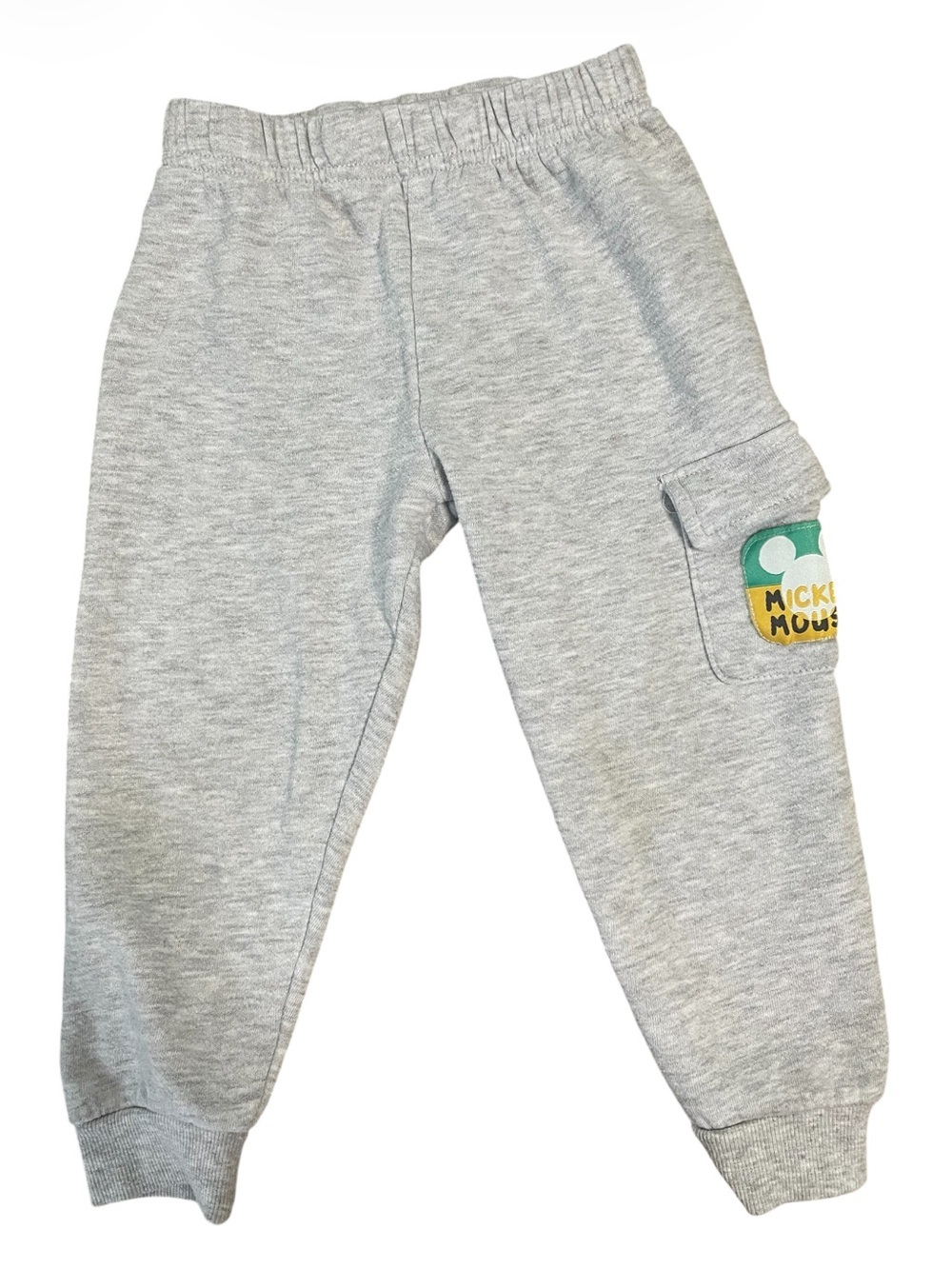 Disney Gray Sweatpants with Mickey Patch - Picture 7 of 7